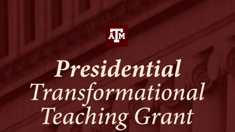 Presidential Transformational Teaching Grant