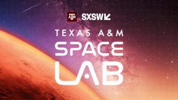 graphic that reads "texas a&m space lab"