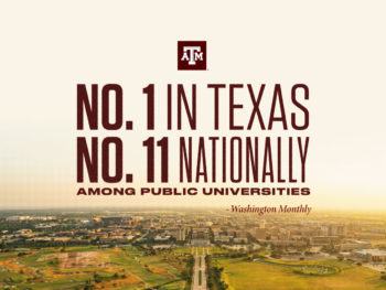 graphic that says "no. 1 in texas no. 11 nationally"
