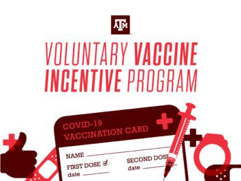 graphic that reads voluntary vaccine incentive program