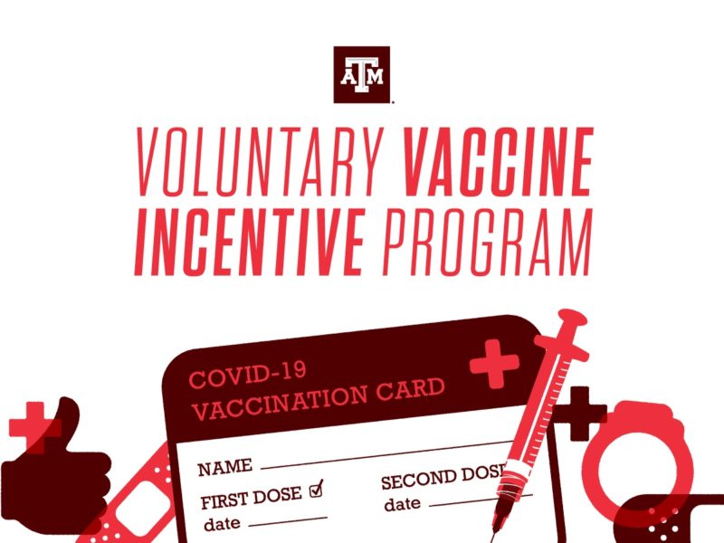 graphic that reads voluntary vaccine incentive program