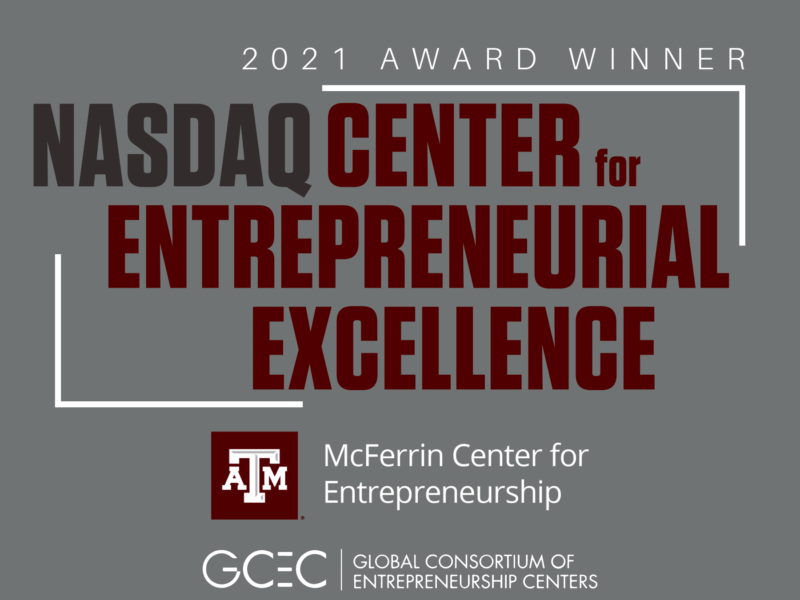 2021 Award Winner NASDAQ Center for Entrepreneurial Excellence