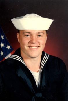 David Brown in his Navy uniform