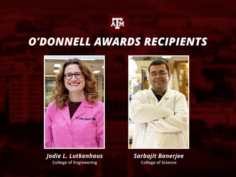 graphic showing photos of the two o'donnell award recipients