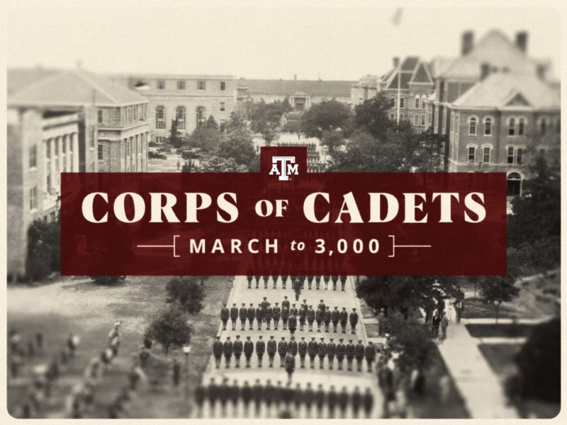 Texas A&M Corps of Cadets March to 3,000