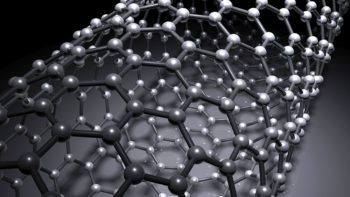 computer illustration of carbon dioxide molecules