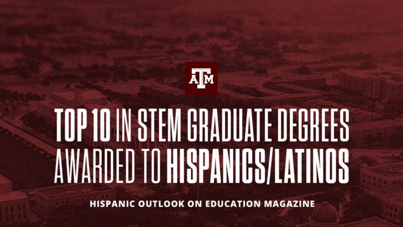 Top 10 in STEM graduate degrees awarded to Hispanics/Latinos, Hispanic Outlook on Education Magazine
