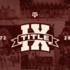 maroon graphic that says Title IX 1972-2022