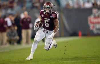 Trayveon Williams playing for Aggie Football