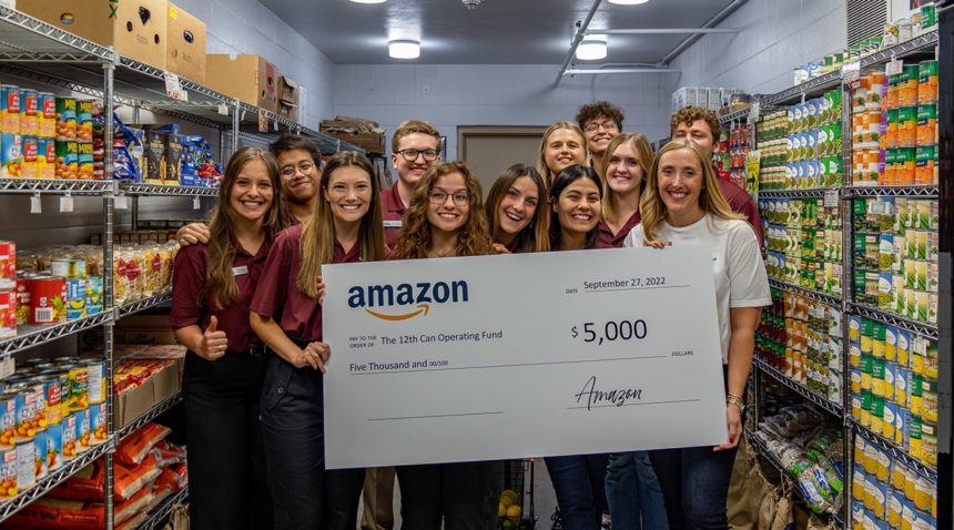 12th Can students with Amazon representatives