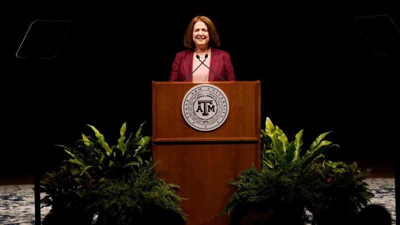 President M. Katherine Banks at the 2022 State of the University address