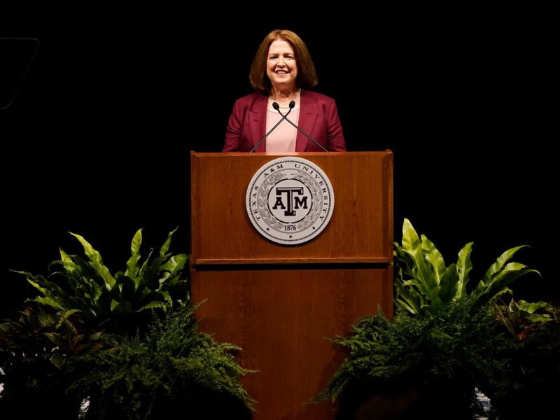 President M. Katherine Banks at the 2022 State of the University address