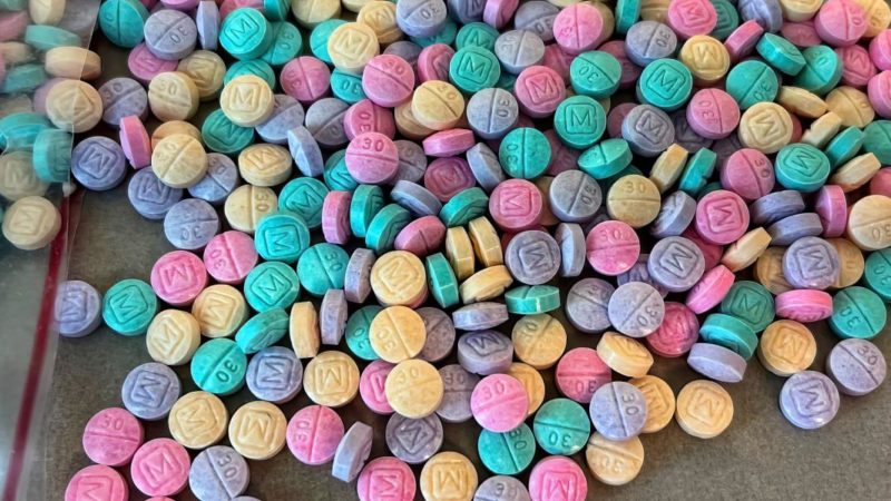 brightly colored fentanyl pills