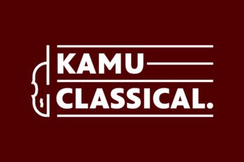 A maroon graphic that reads "KAMU Classical."