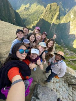 Aggies during a trip to study abroad