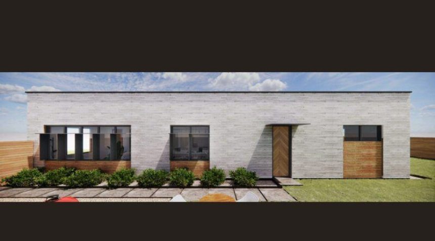 a rendering of the side of the house