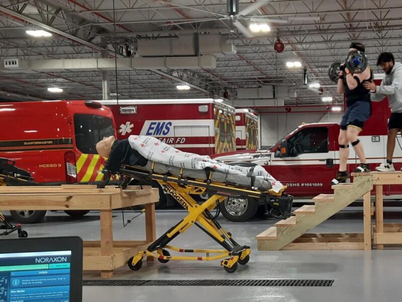 researchers testing exoskeletons for EMTs