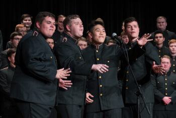 the Singing Cadets during performance