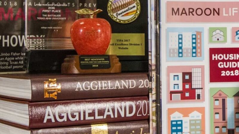 aggieland yearbooks, awards and maroon life