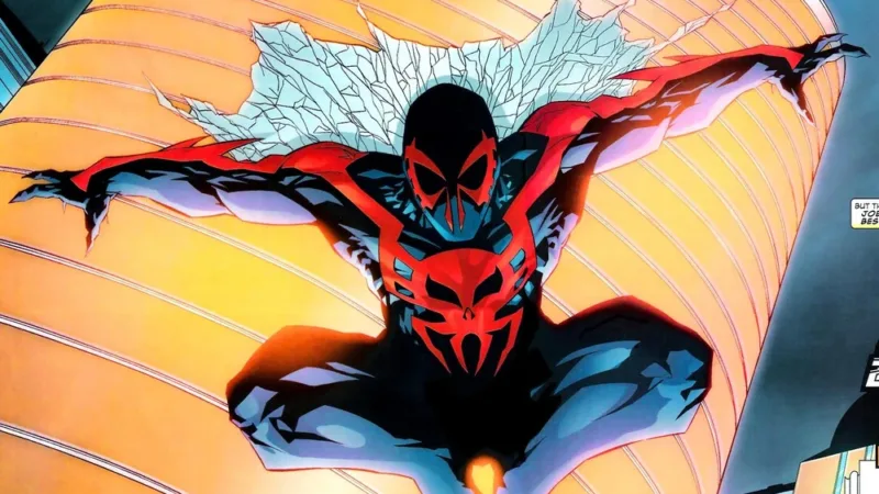 Comic book image of spider-man
