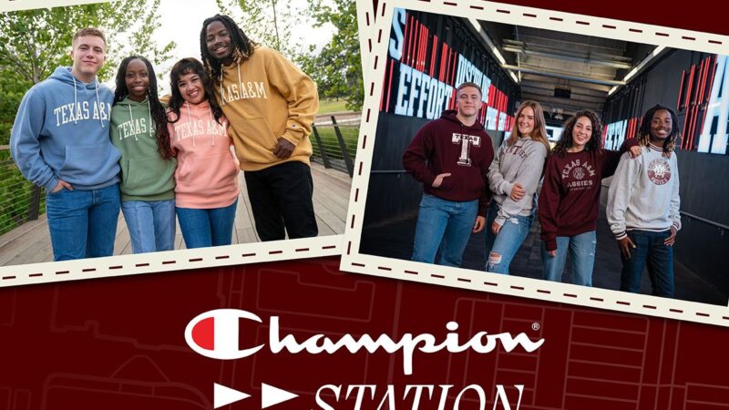 Champion Station now at the Texas A&M Bookstore