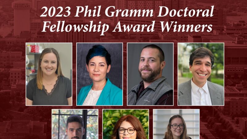 2023 Phil Gramm Doctoral Fellowship Award Winners