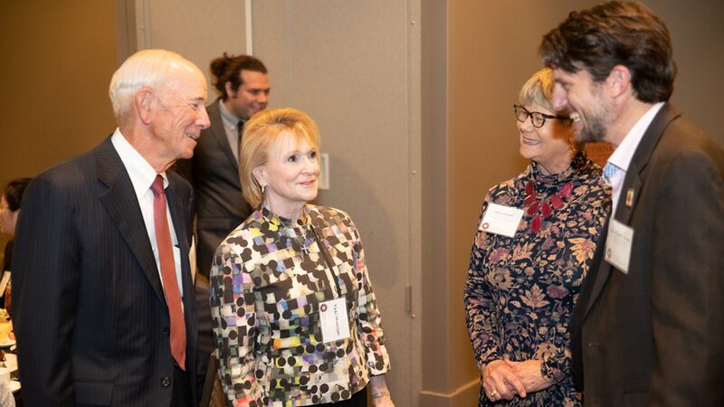 Jim Montague, Vicki Montague, Dr. Debra Fowler, Dr. Bobby Hardin at last year's award luncheon