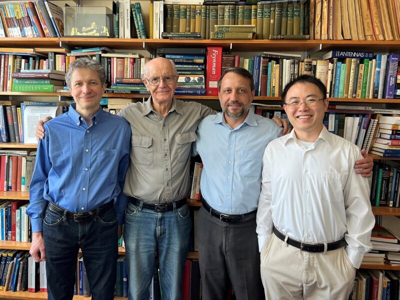 Texas A&M's core members of the RISE Hub include IQSE physicists (from left) Dr. Aleksei Zheltikov, Dr. Marlan Scully, Dr. Alexei Sokolov and Dr. Zhenhuan Yi.