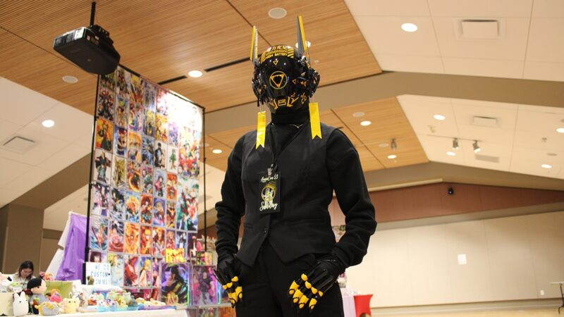 a costumed attendee of AggieCon 53