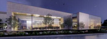 exterior rendering of The Pavilion at night