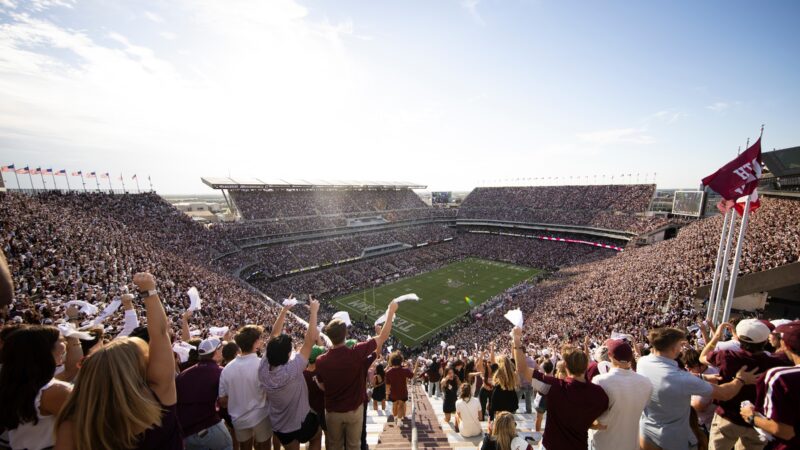 A photo of fans at Kyle Field.