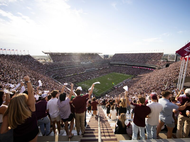 A photo of fans at Kyle Field.