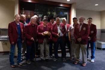 the 1974 national championship Texas A&M rugby team during their reunion on campus on Feb. 24