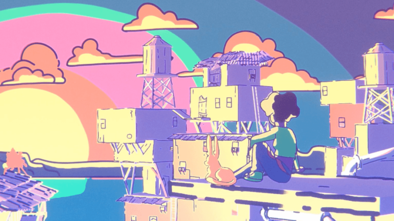 A still image from an animated short created by Visualization students.