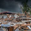 houses damaged by a hurricane