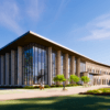 A rendering of the new Clinical Veterinary Teaching & Research Complex at Texas A&M University.