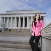 A photo of a Brooke Rollins posing for a photo in Washington, D.C.