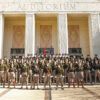 A photo of the Texas A&M University Corps of Cadets Fish Drill Team.