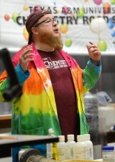 Every bit as colorful as the trademark tie-dyed lab coat he dons for each show, Pennington took rein of the Chemistry Road Show in 2008.