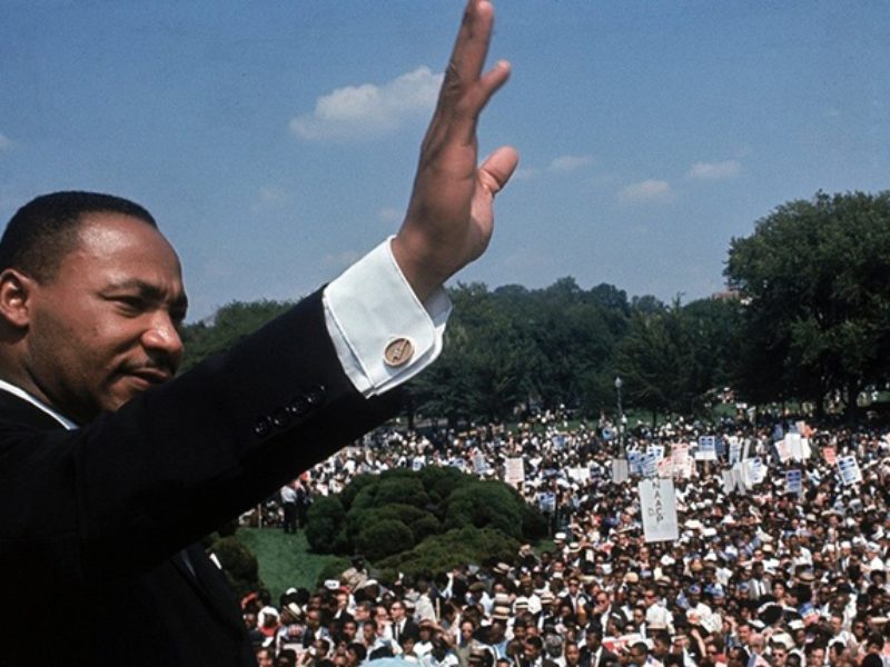 Martin Luther King giving speech