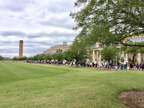 The Bryan-College Station March for Science, which Perry helped to organize as an officer for Aggies in Science, Technology and Engineering Policy (A-STEP).