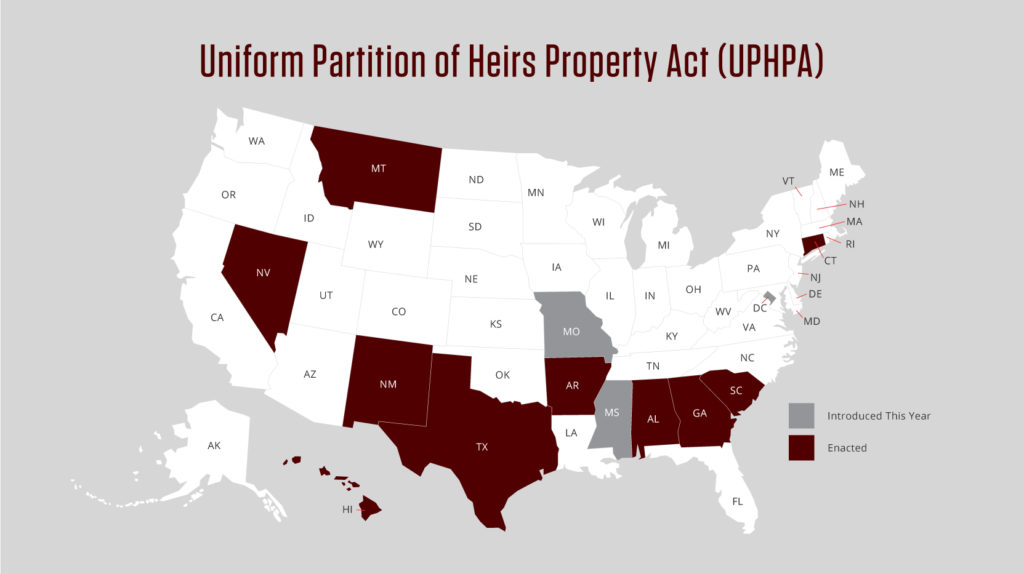 Texas is the most recent state to sign the UPHPA into law.