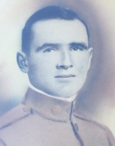 Black and white headshot of Splawn in uniform