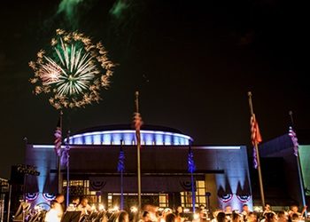 July 4 fireworks at the Bush Center