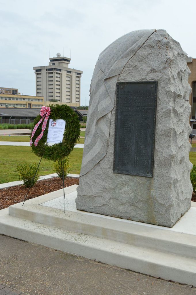 WWI memorial on campus