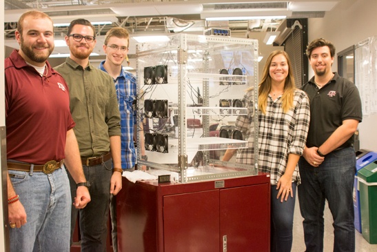 The NASA team in MEEN 402 have been working since January to develop a clothes dryer prototype that will work in space