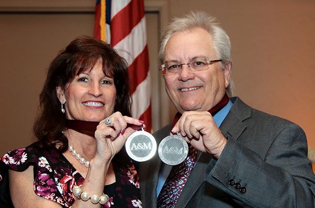Rhonda and Frosty Gilliam Jr. '80 were recognized as 2018 recipients of the Texas A&M Foundation's prestigious Sterling C. Evans Medal Award.