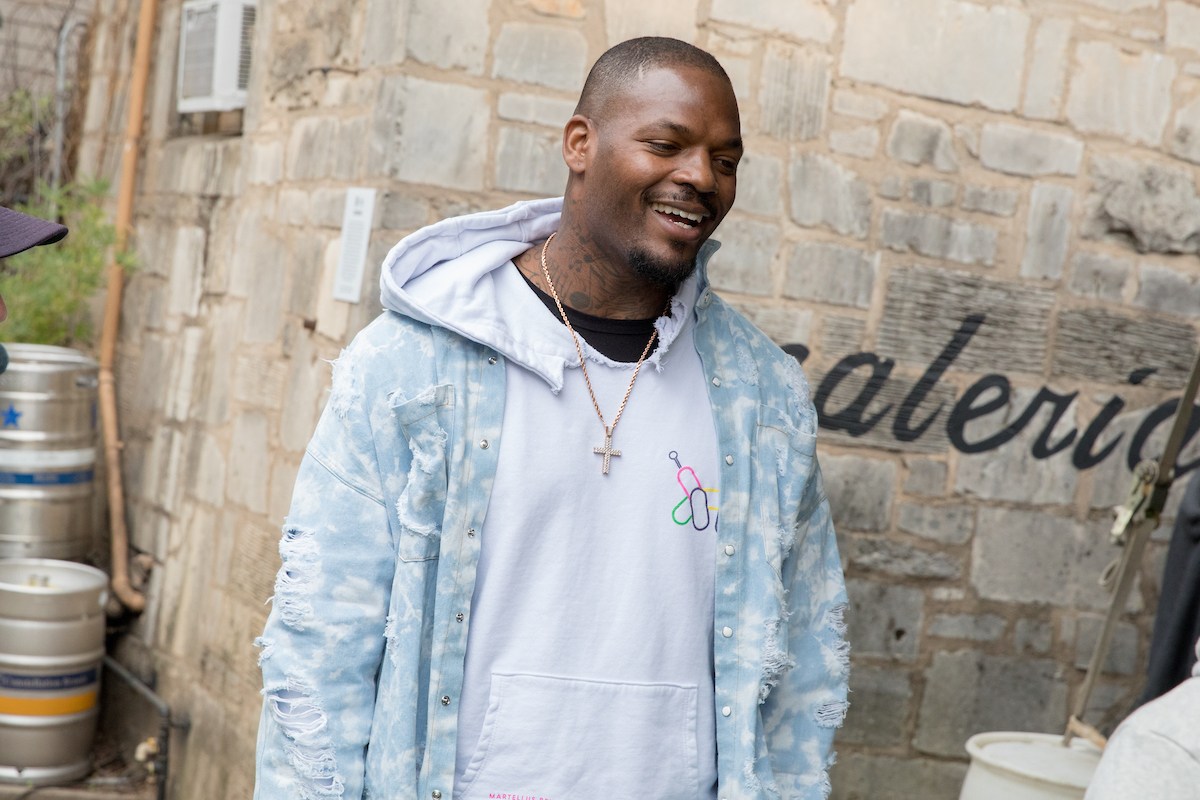 Martellus Bennett, a Super Bowl LI champion, Pro Bowl tight end and Aggie football star, stopped by the Discovery House Sunday. (Mark Guerrero/Texas A&M Marketing & Communications)