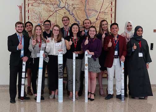 A&M and UT students present at LAUNCH: Undergraduate Research's first-ever Undergraduate Research Scholars Symposium