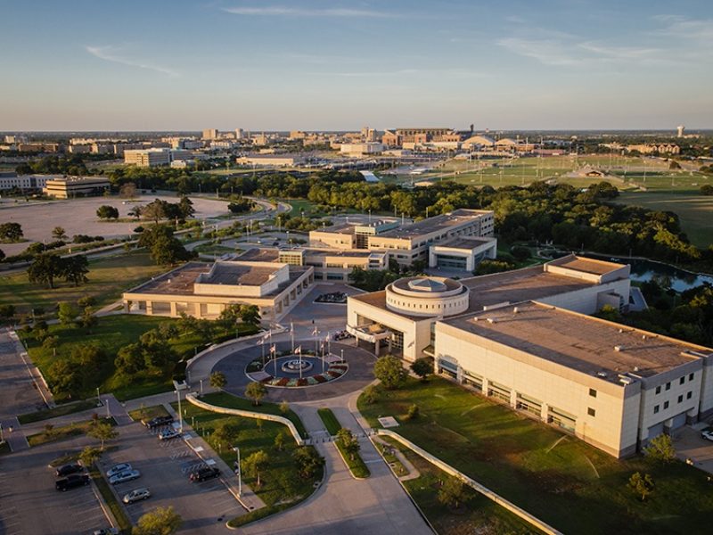 Aerial view of the Bush campus.